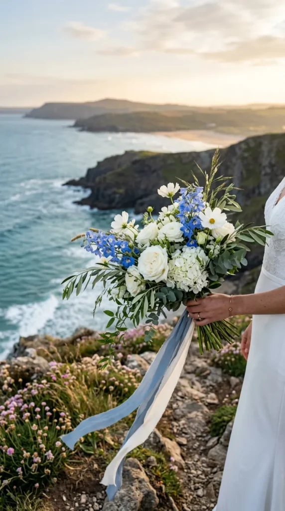 Use White and Blue Florals Sparingly