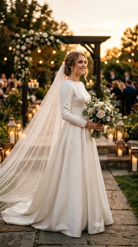 Veil with Delicate Crystal Accents