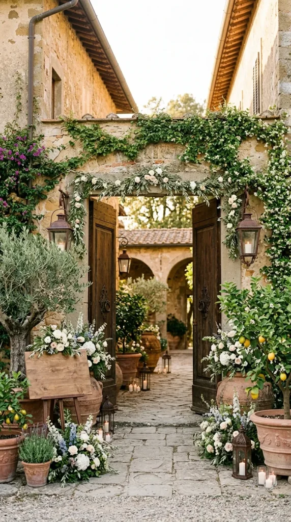 Welcome Guests with an Italian Courtyard