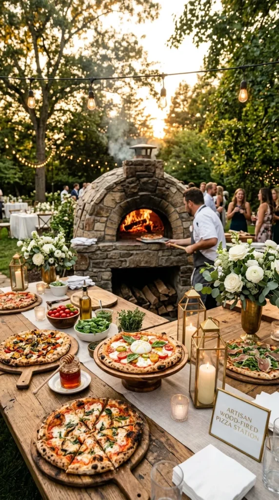 Wood-Fired Pizza Station