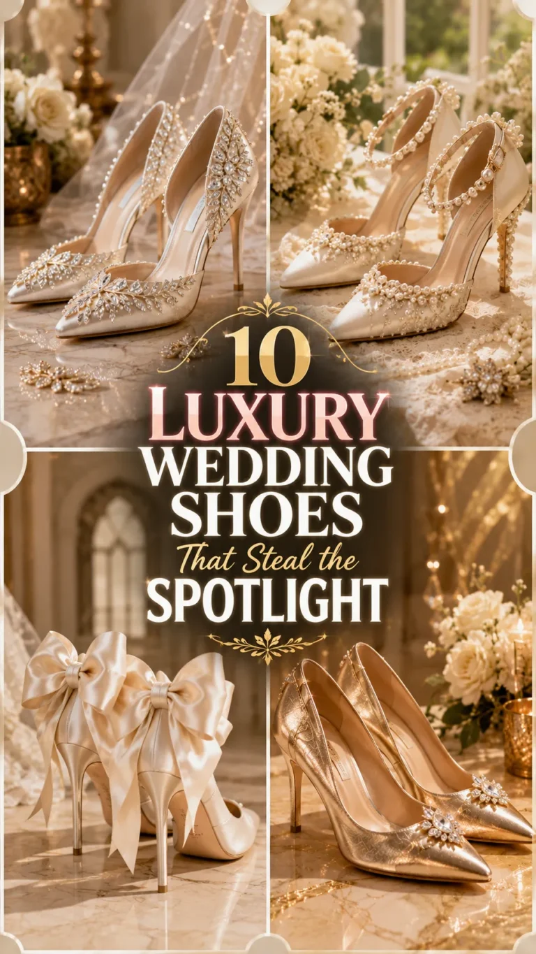 10 Luxury Wedding Shoes That Steal the Spotlight