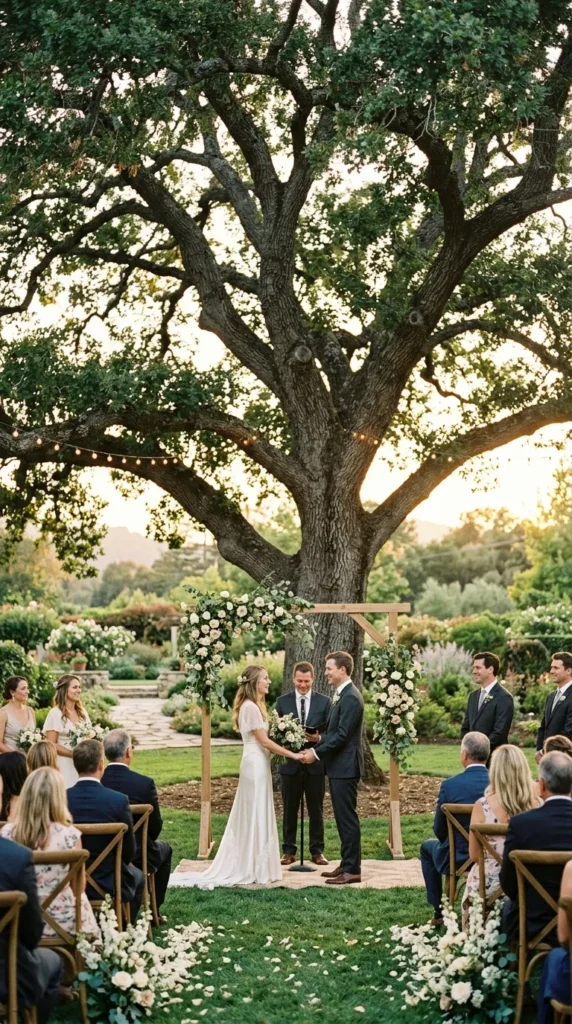 A Garden Beneath Mature Trees