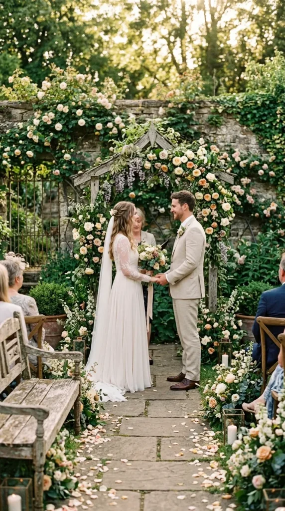 A Hidden Secret Garden for an Intimate Wedding