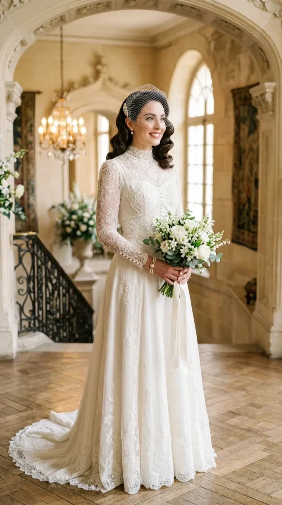 Add a Birdcage Veil to Retro Waves