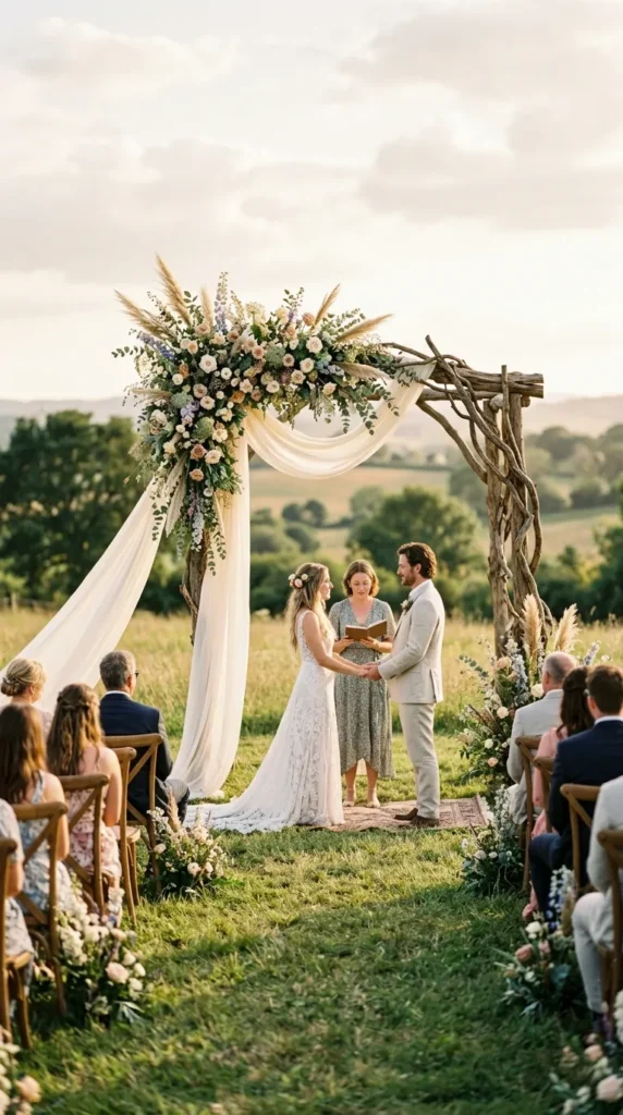 Add a Dramatic Bohemian Ceremony Arch