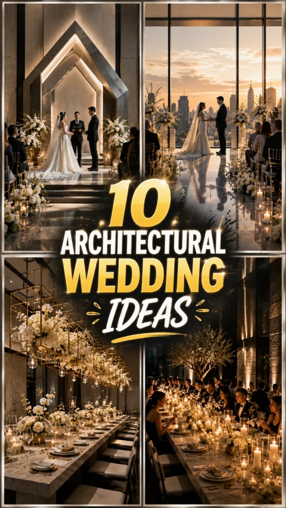 Architectural Wedding Ideas Where Modern Design Meets Romance