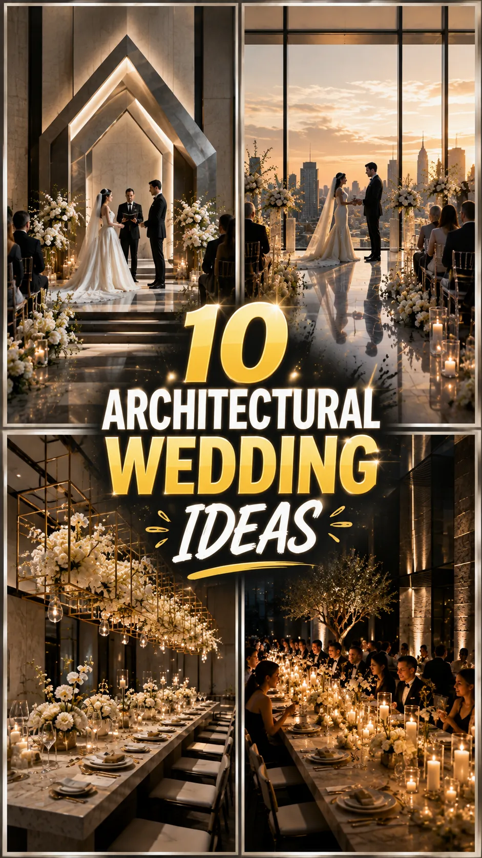 Architectural Wedding Ideas Where Modern Design Meets Romance