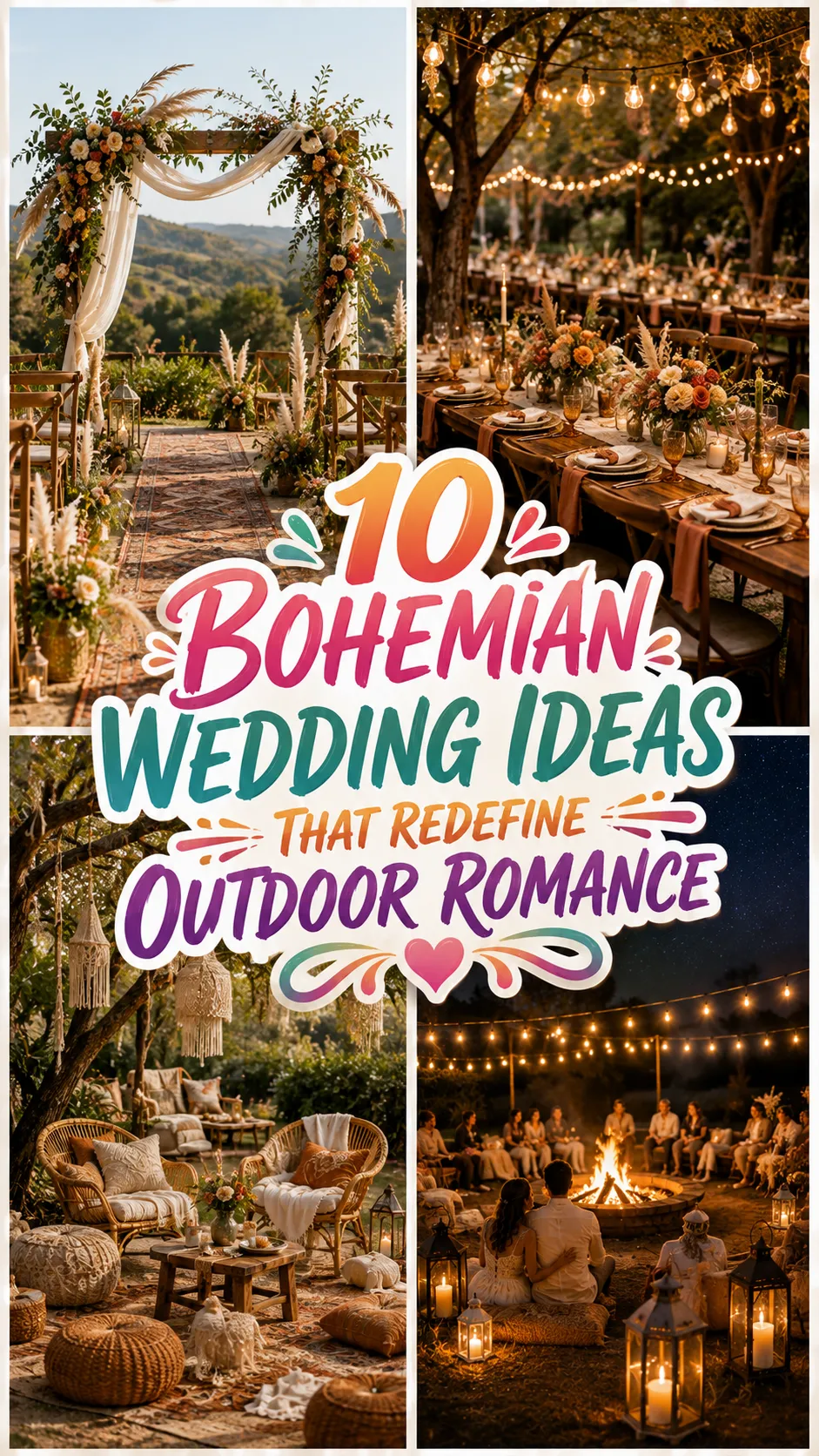 Bohemian Wedding Ideas That Redefine Outdoor Romance