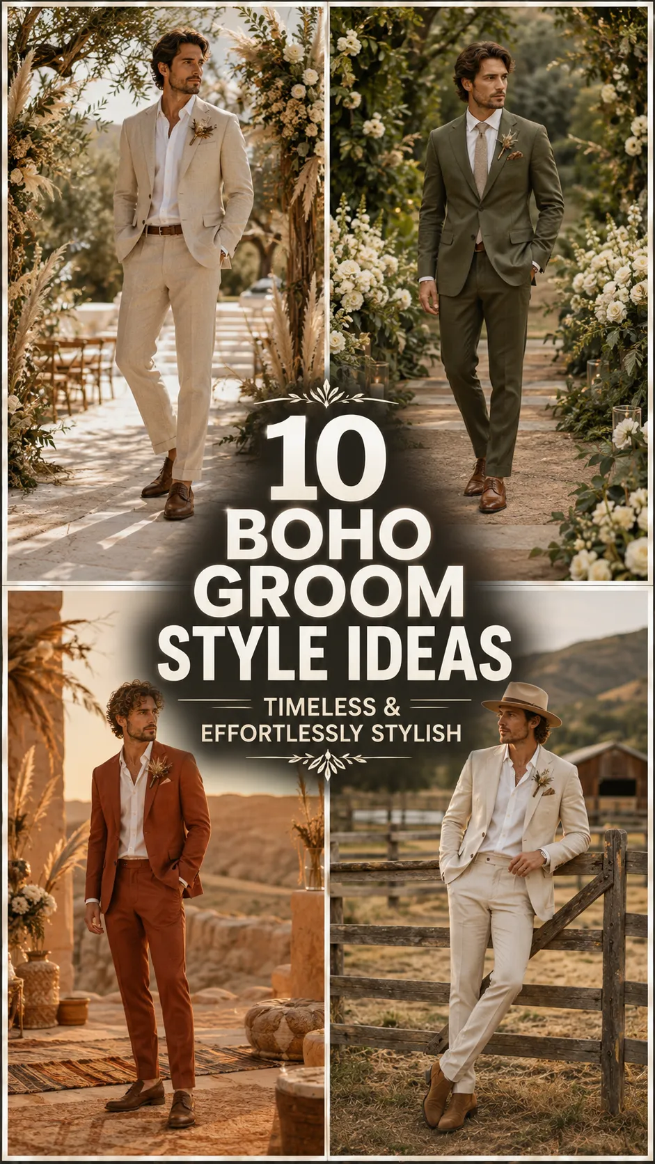 Boho Groom Style Ideas for a Timeless & Effortlessly Stylish Wedding