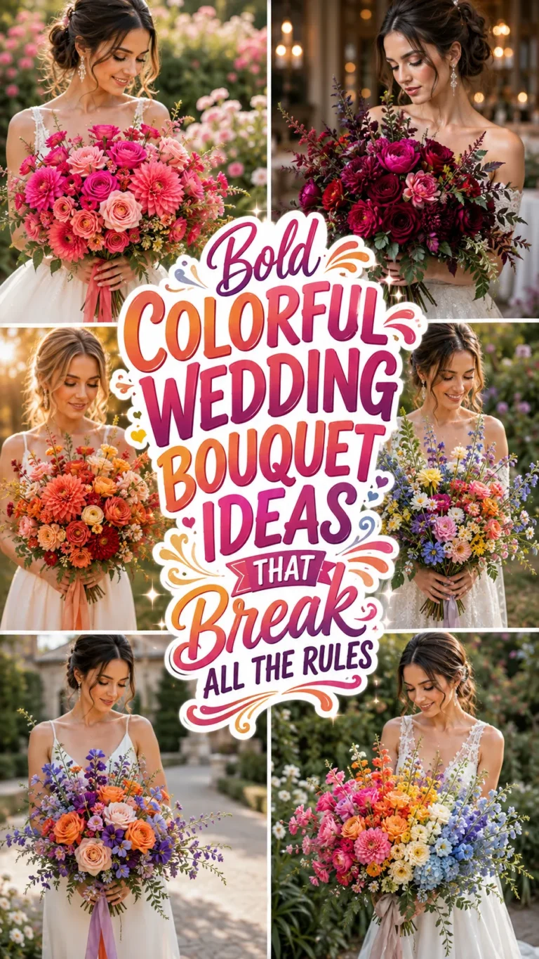 Bold Colorful Wedding Bouquet Ideas That Break All the Rules