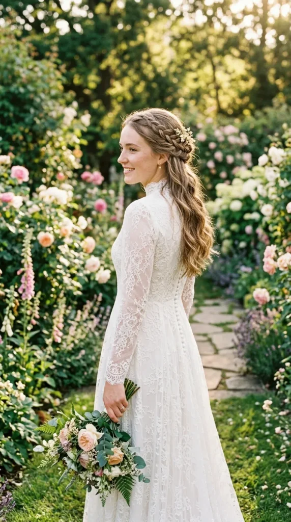 Braided Half-Up Bridal Hair