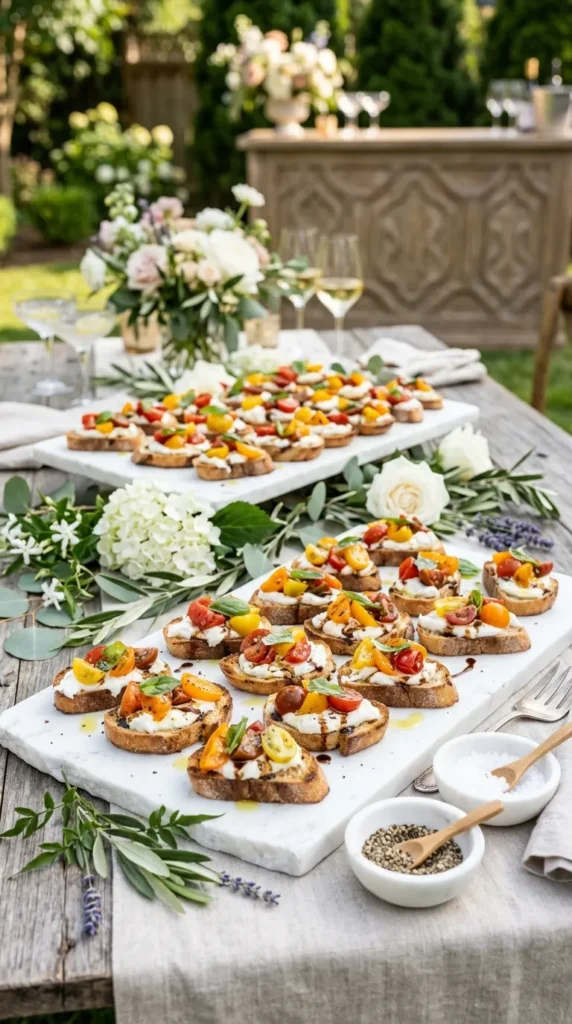 Burrata and Heirloom Tomato Crostini