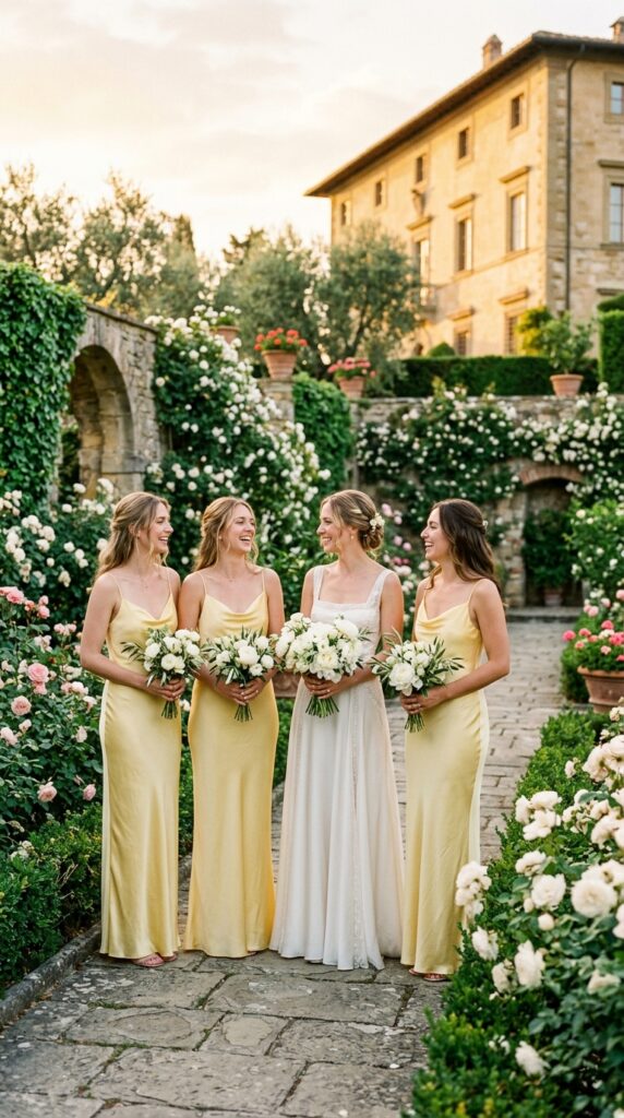 Butter Yellow Slip Dresses
