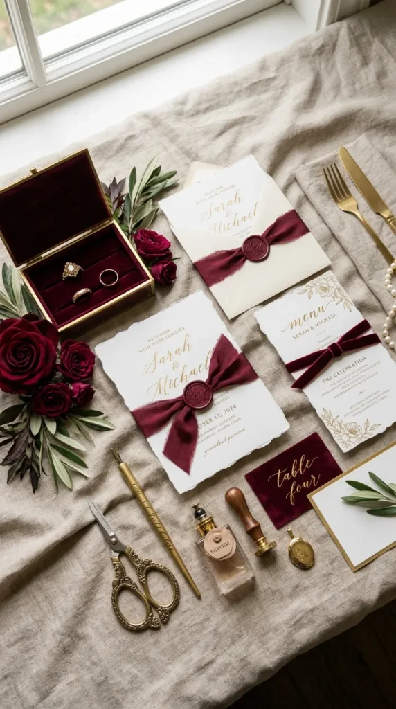 Carry Burgundy into the Small Details