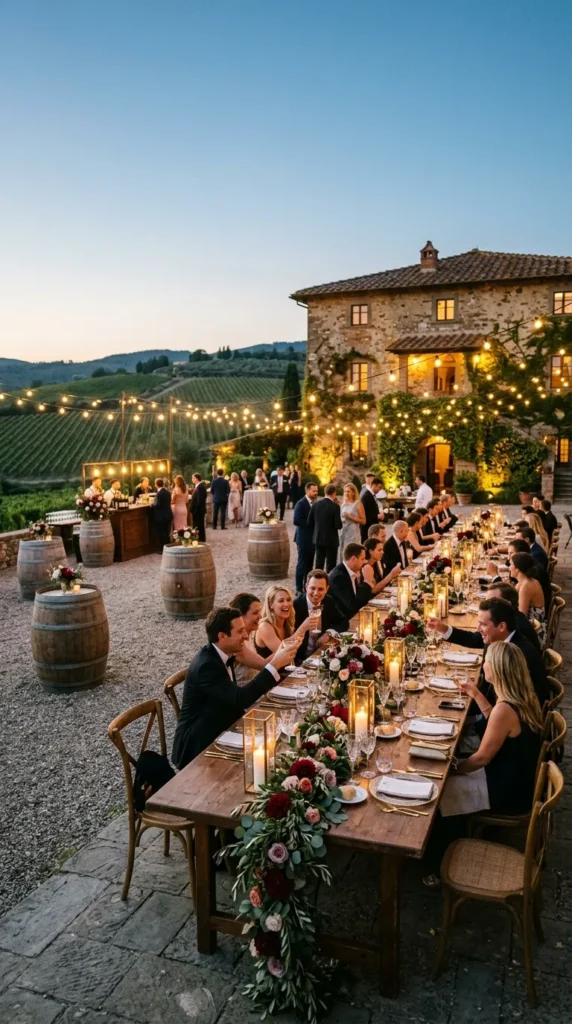 Choose a Vineyard Estate at Twilight