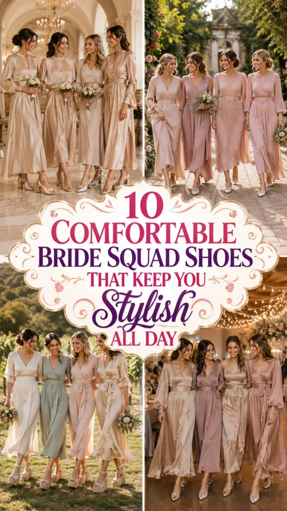 Comfortable Bride Squad Shoes That Keep You Stylish All Day