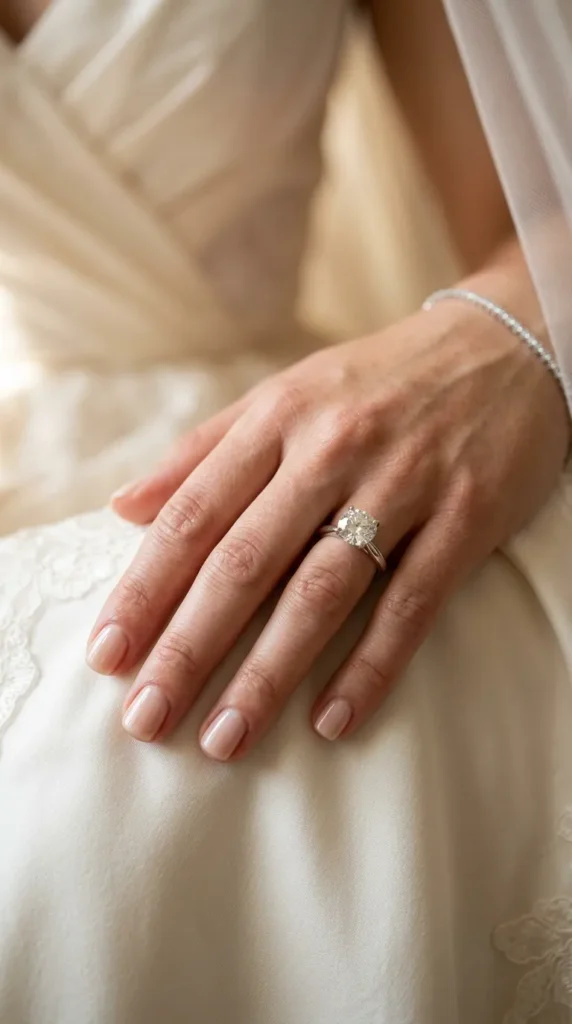 Coordinate Your Nails With Your Engagement Ring