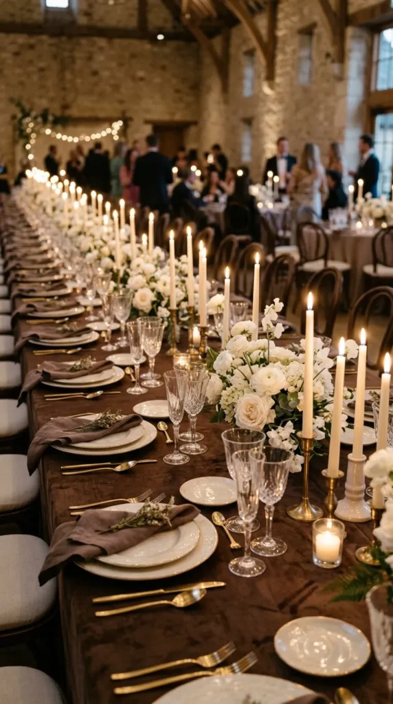 Create a Chocolate Brown Tablescape
