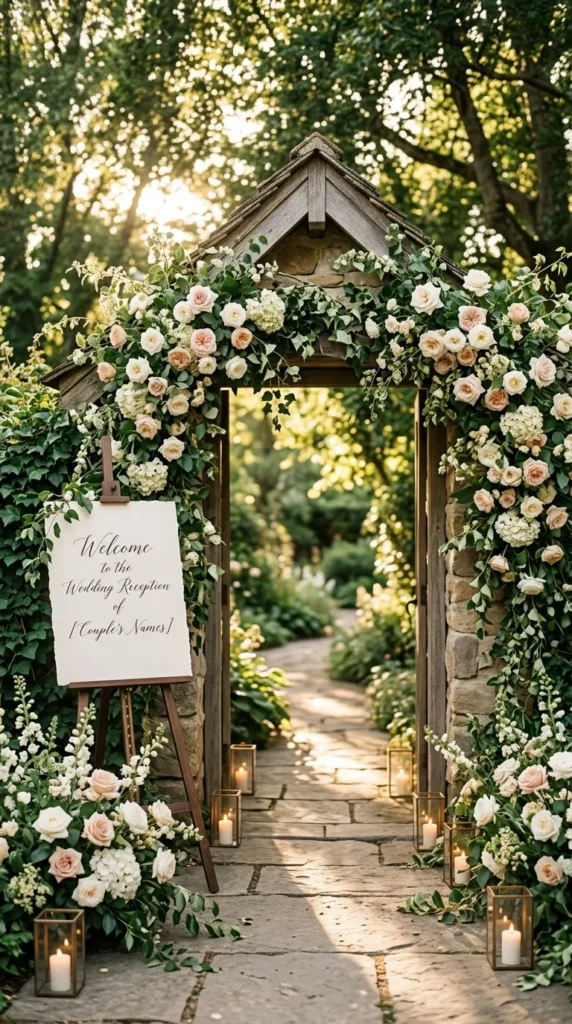 Create a Flower-Filled Reception Entrance