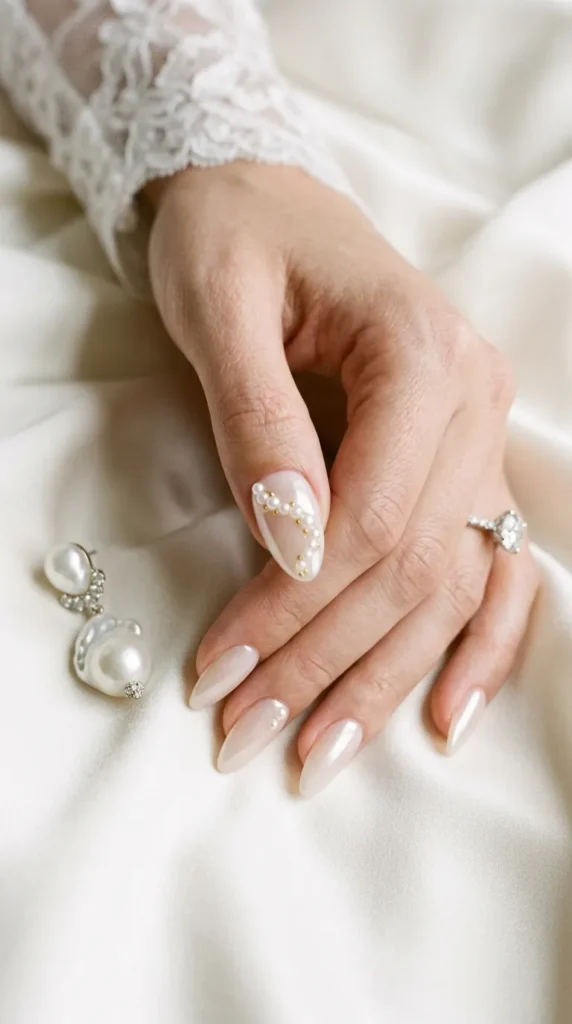 Create a High-Fashion Pearl Accent Nail