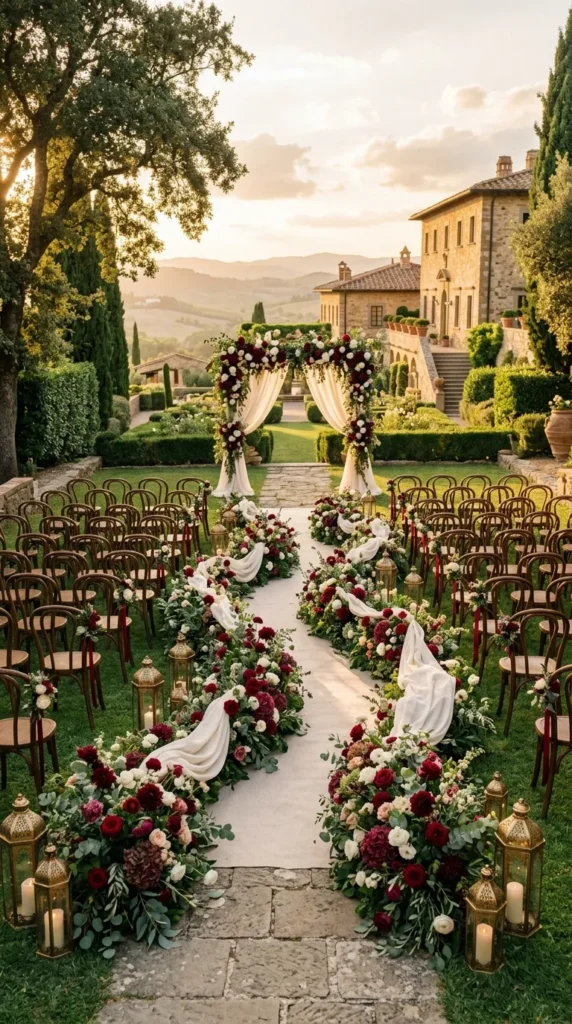 Create an Elegant Burgundy Ceremony