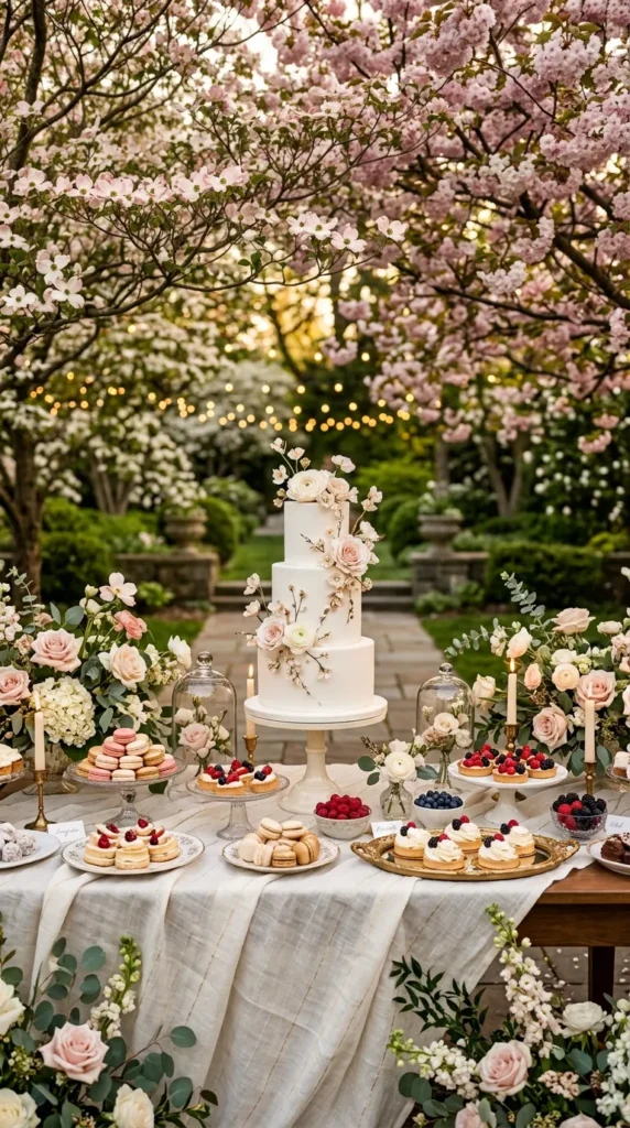 Design a Romantic Garden Dessert Table