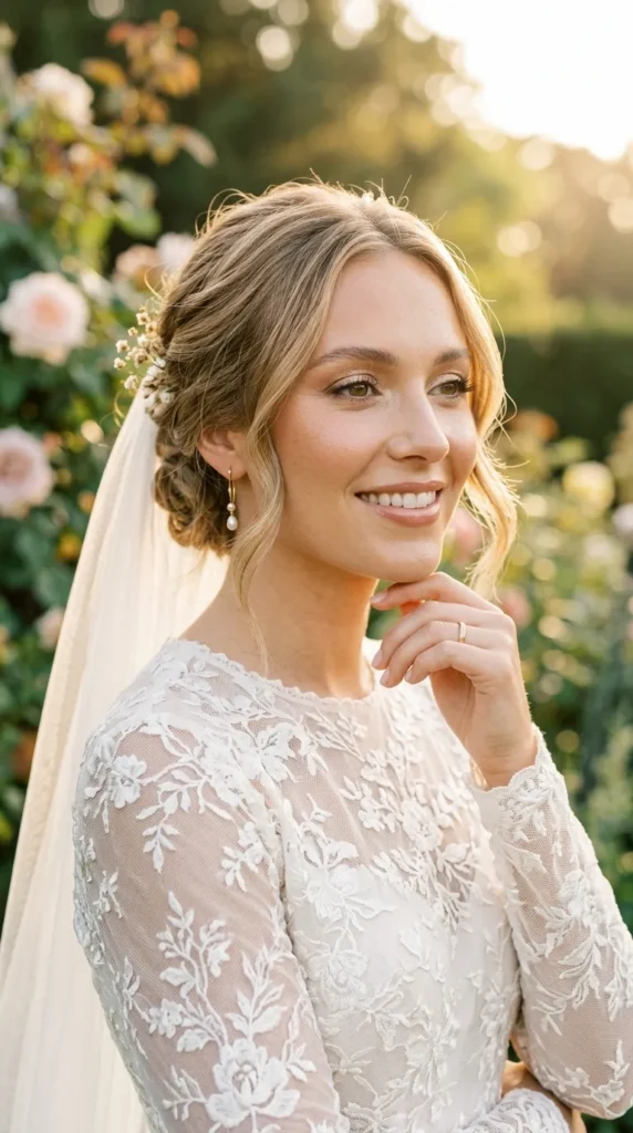 Dewy Bronze Bridal Makeup