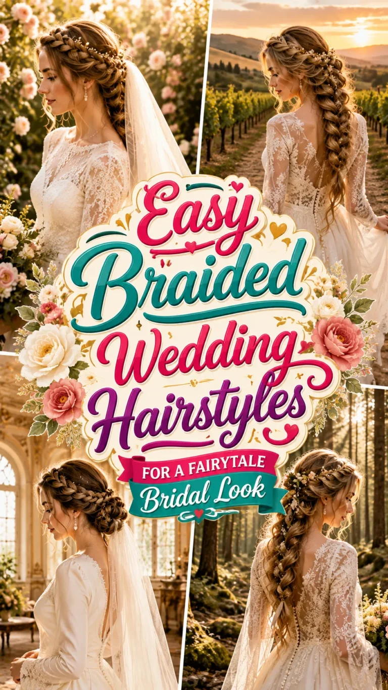 Easy Braided Wedding Hairstyles for a Fairytale Bridal Look