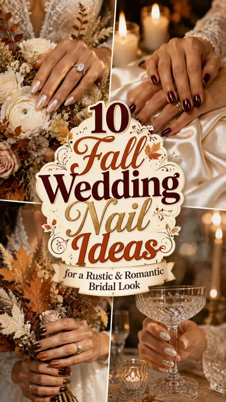 Fall Wedding Nail Ideas for a Rustic & Romantic Bridal Look (2026)