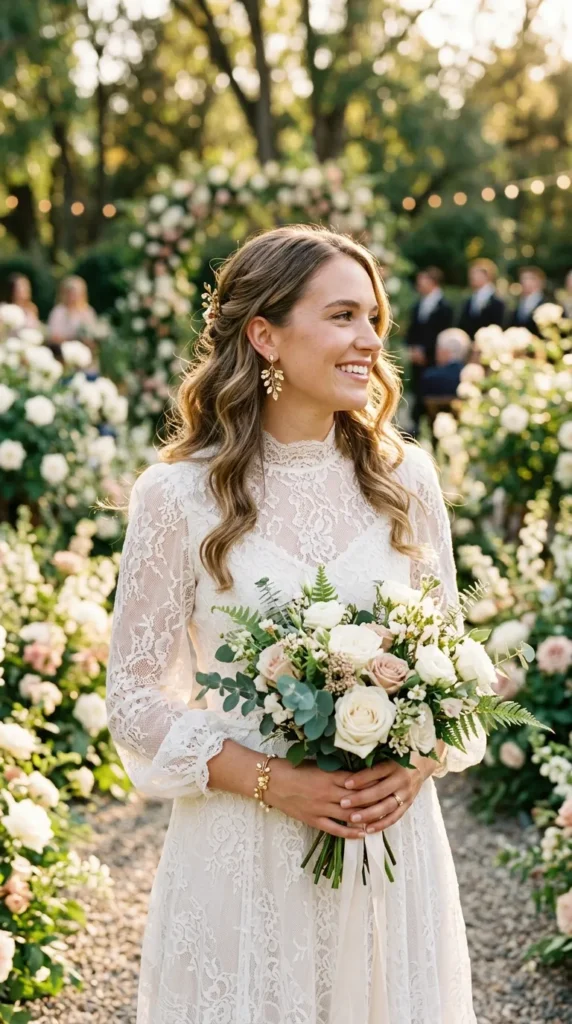 Floral-Inspired Jewelry for a Romantic Wedding