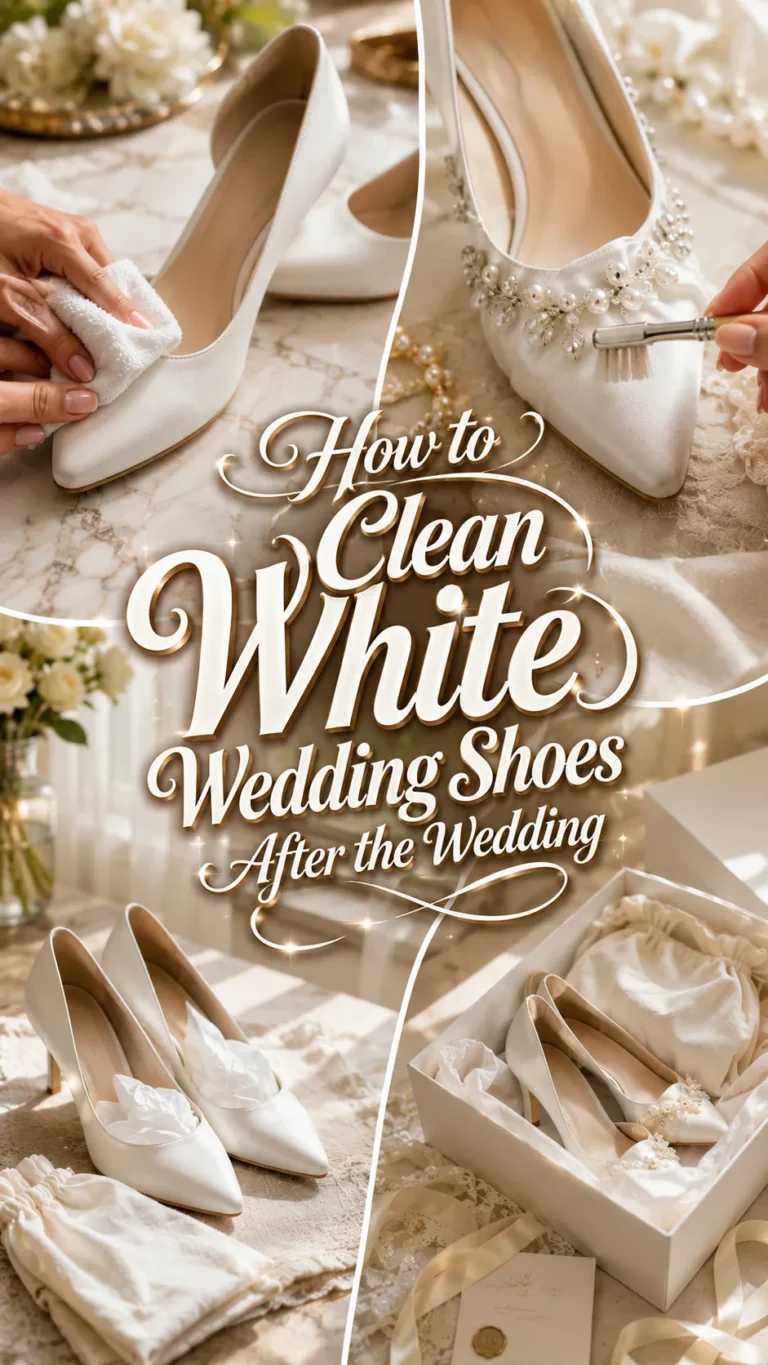 How to Clean White Wedding Shoes After the Wedding