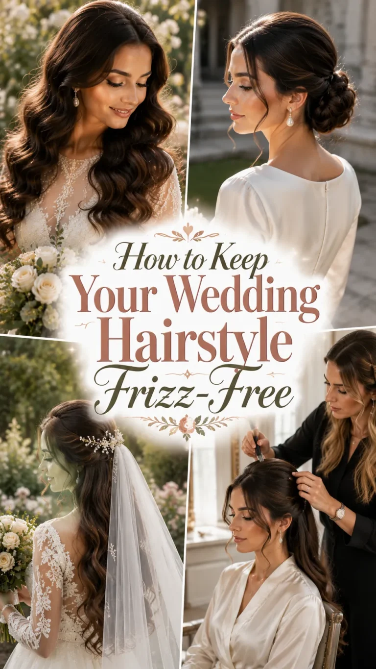 How to Keep Your Wedding Hairstyle Frizz-Free