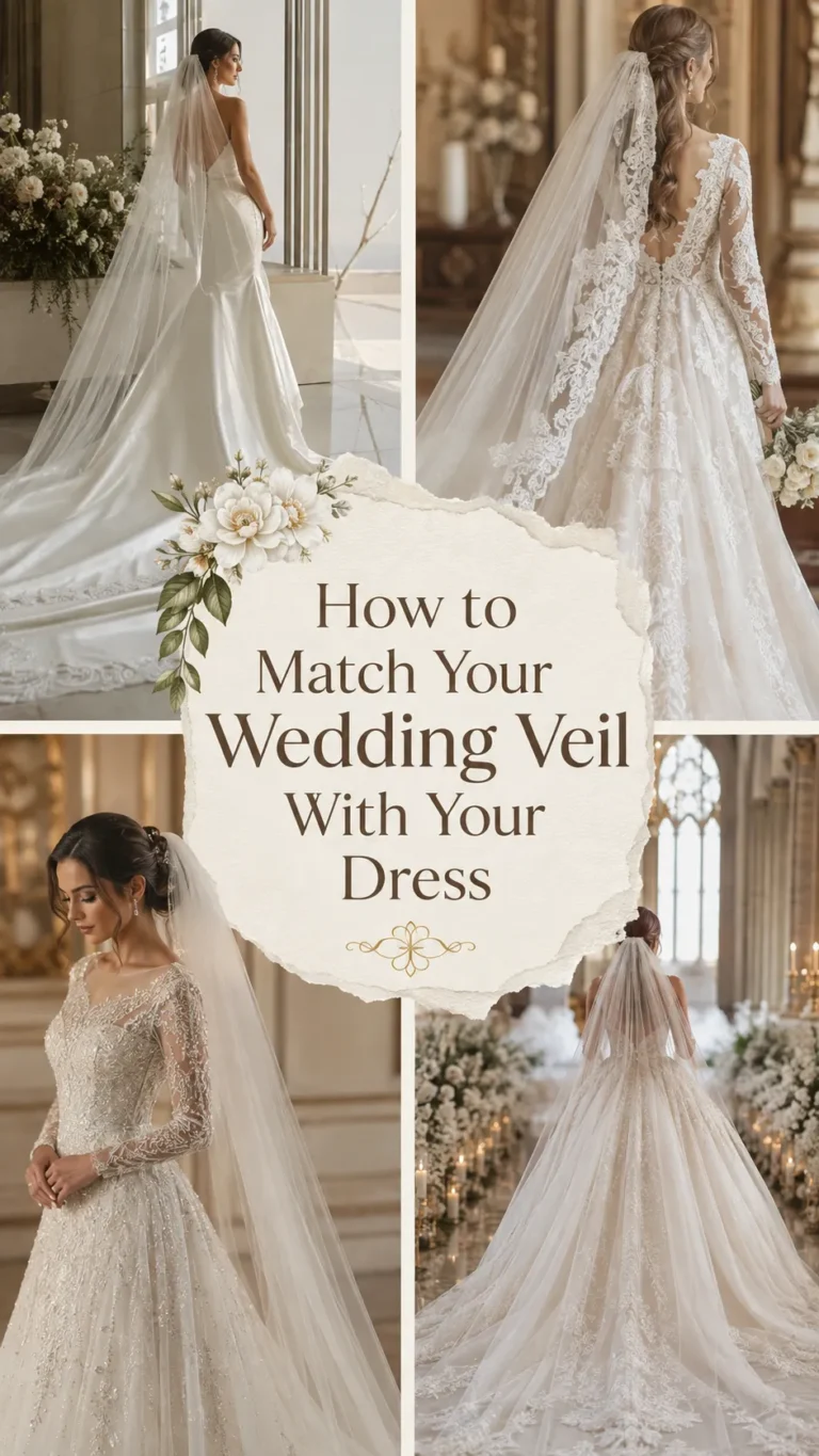 How to Match Your Wedding Veil With Your Dress