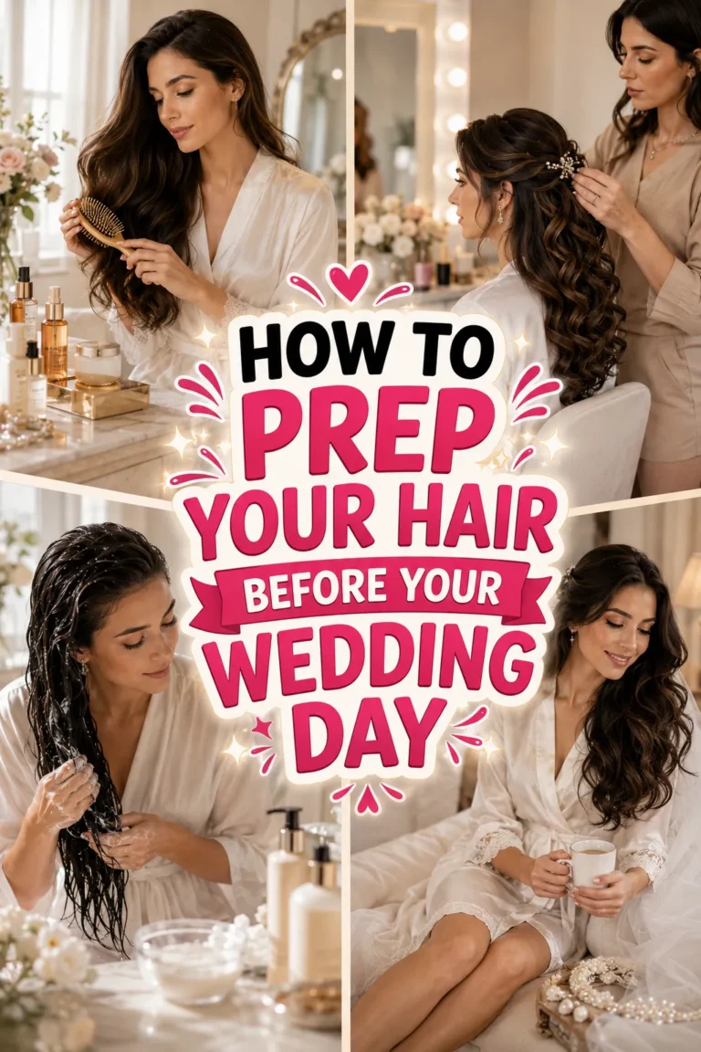 How to Prep Your Hair Before Your Wedding Day