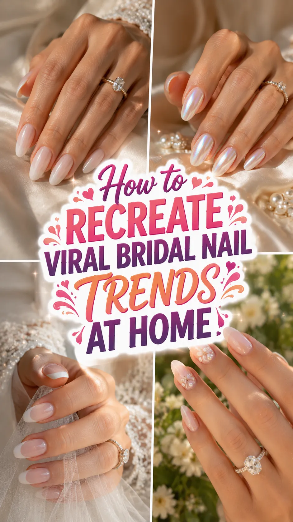 How to Recreate Viral Bridal Nail Trends at Home
