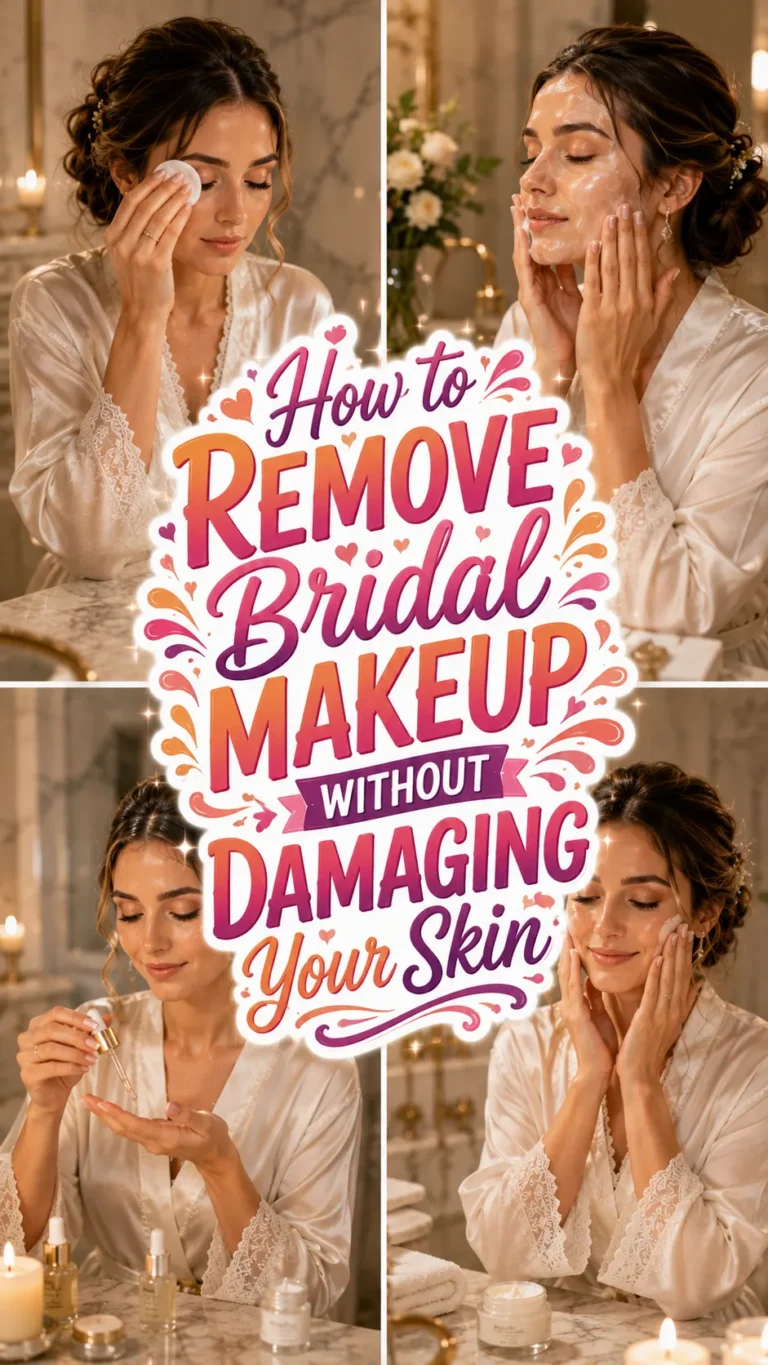 How to Remove Bridal Makeup Without Damaging Your Skin