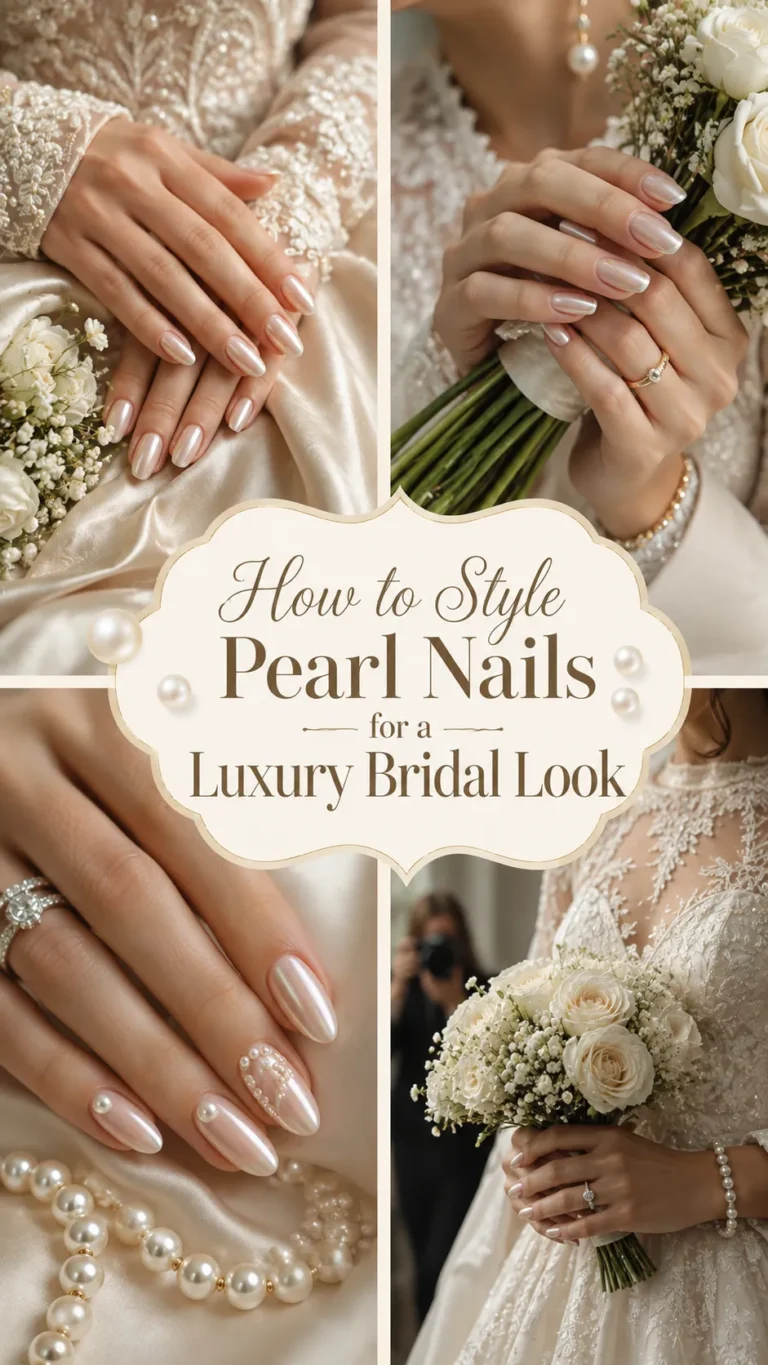How to Style Pearl Nails for a Luxury Bridal Look