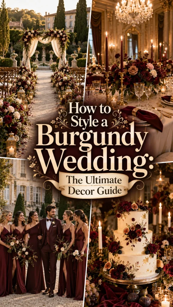 How to Style a Burgundy Wedding The Ultimate Decor Guide