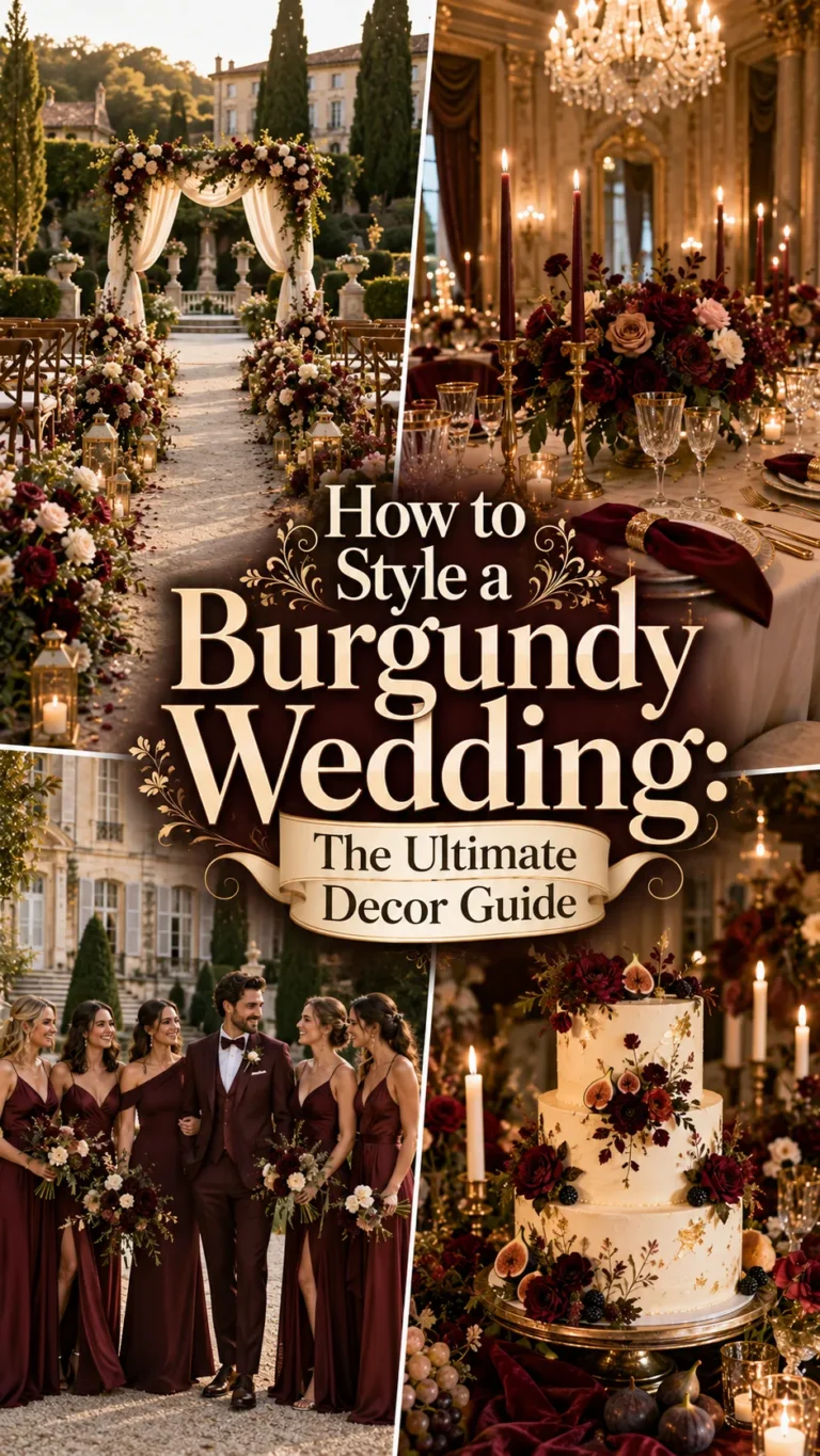 How to Style a Burgundy Wedding The Ultimate Decor Guide