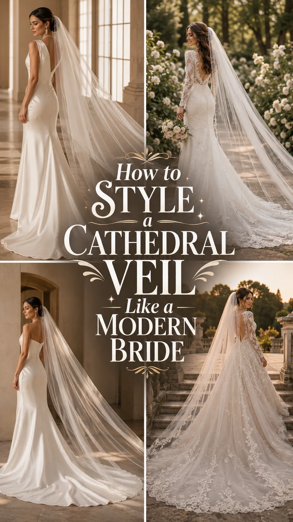 How to Style a Cathedral Veil Like a Modern Bride