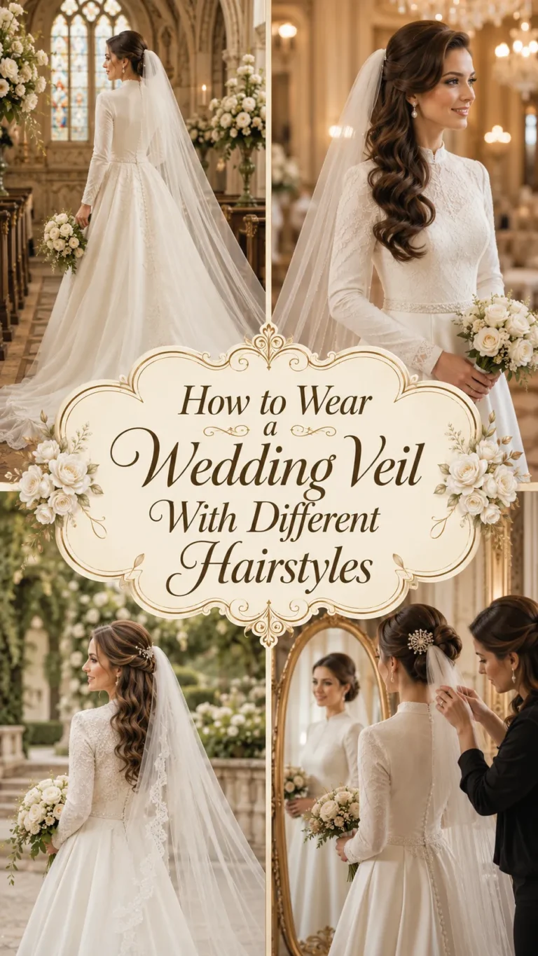 How to Wear a Wedding Veil With Different Hairstyles