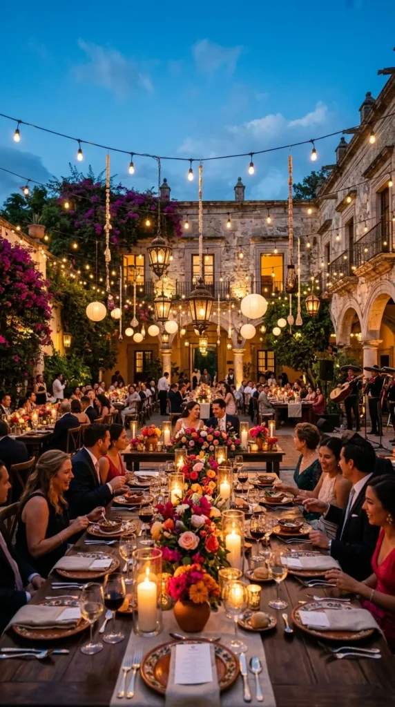Illuminate the Evening with Lanterns and String Lights