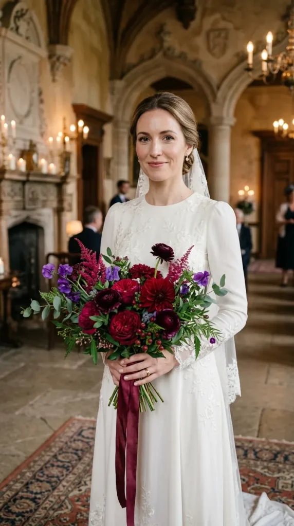 Jewel-Toned Wedding Bouquet