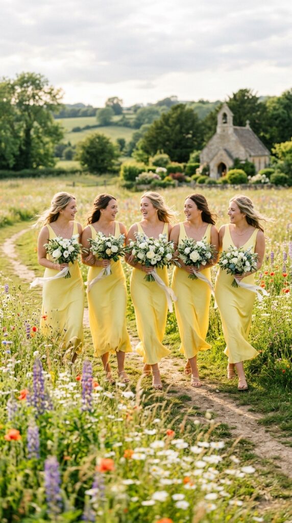  Lemon Yellow Bridesmaid Dresses