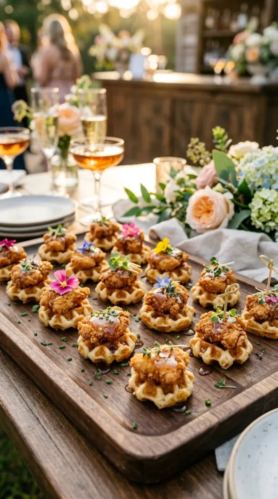 Mini Chicken and Waffle Bites