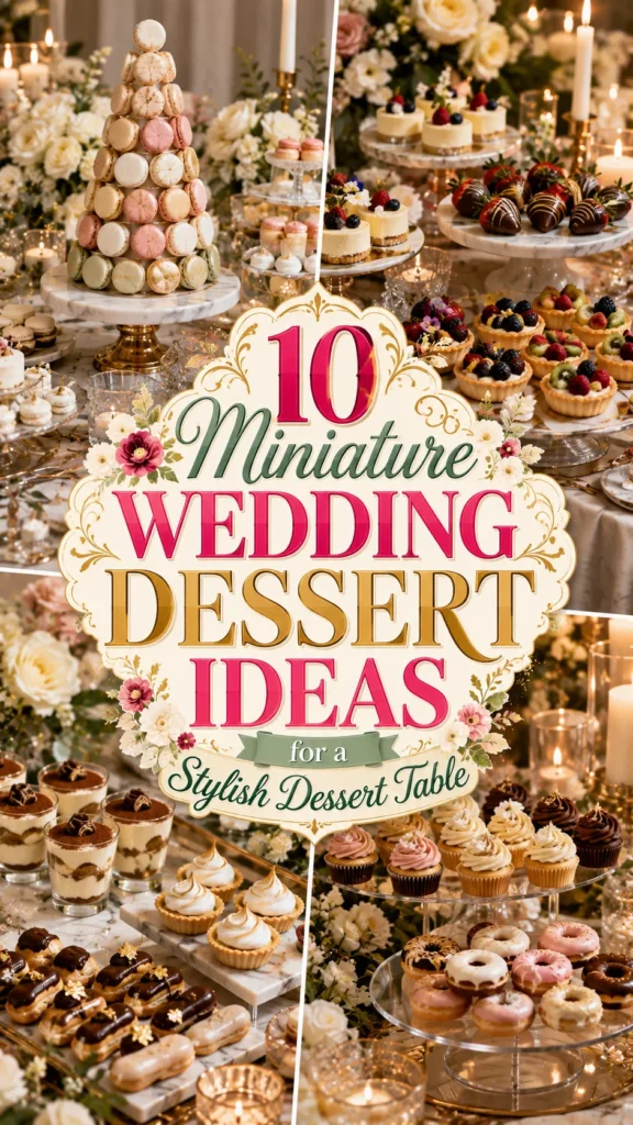 Miniature Wedding Dessert Ideas for a Stylish Dessert Table