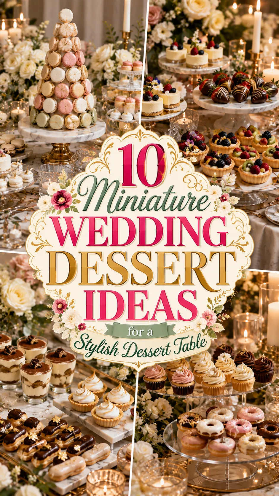 Miniature Wedding Dessert Ideas for a Stylish Dessert Table