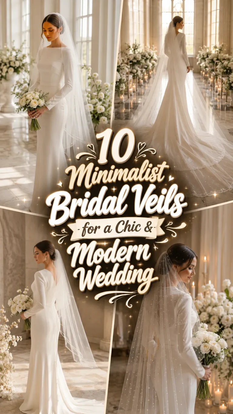 Minimalist Bridal Veils for a Chic & Modern Wedding