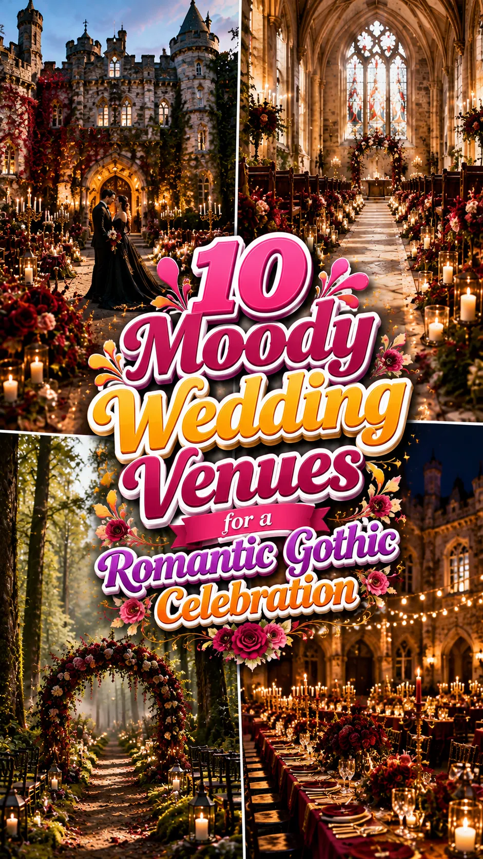 Moody Wedding Venues for a Romantic Gothic Celebration