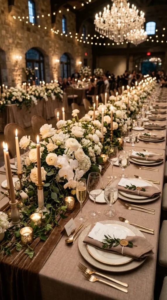 Pair Brown with Ivory Florals